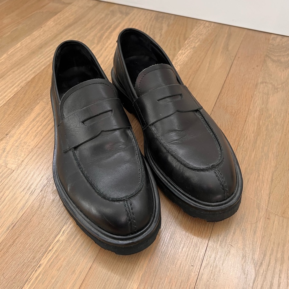 Goodman Brand Black Leather Loafers